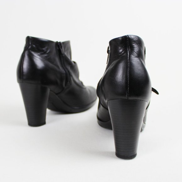 Remonte Dorndorf Black Faux Leather Ankle Boots - Picture 4 of 15